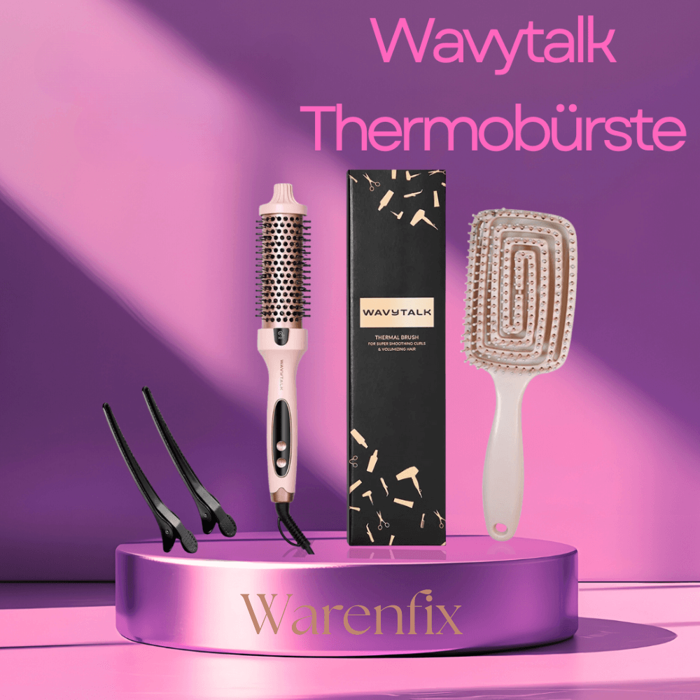 Wavytalk Thermobürste – 1,5 Zoll Heizbürste mit Ionen-Technologie